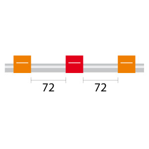 Contour Flared End PVC Pump Tube 3tag 0.19mm ID Orange/Red (PKT 6)