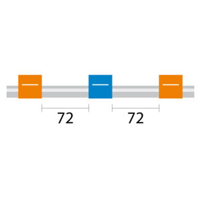 Contour Flared End PVC Pump Tube 3tag 0.25mm ID Orange/Blue (PKT 6)
