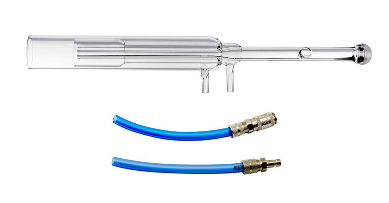 Quartz Torch 2.5mm injector with gas fittings