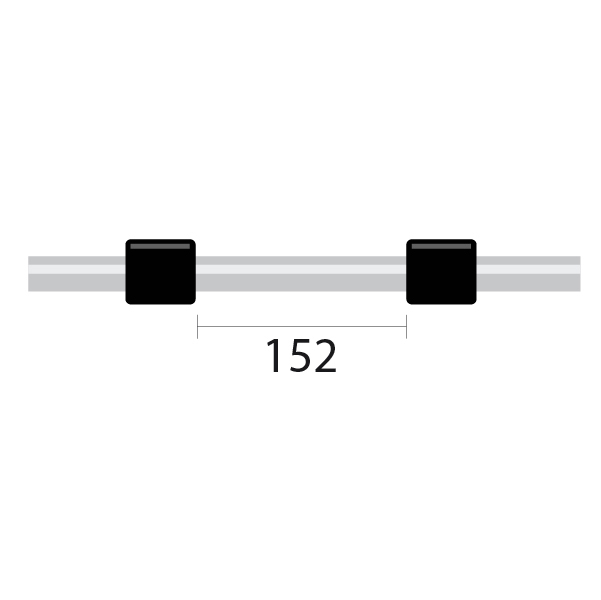 ProLok Contour Flared End PVC Pump Tube 2tag 0.76mm ID Black/Black (PKT 6)