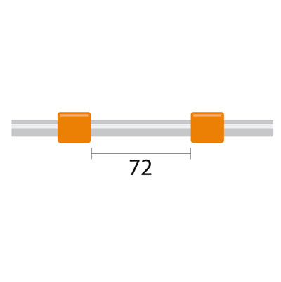 ProLok Contour Flared End PVC Pump Tube Short 2tag 0.89mm ID Orange/Orange (PKT 6)