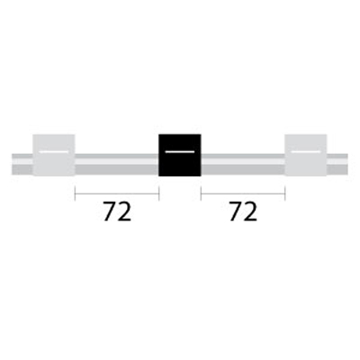 [0.95-WBLK3B-F] Contour Flared End PVC Pump Tube 3tag 0.95mm ID White/Black (PKT 6)