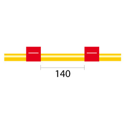 [1.14-RED-SF-F] Contour Flared End Solva Flex Pump Tube 2tag 1.14mm ID Red/Red (PKT 6)