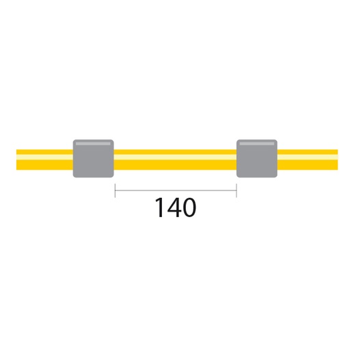 [1.30-GRY-SF] ProLok Solva Flex Pump Tube 2tag 1.30mm ID Grey/Grey (PKT 12)