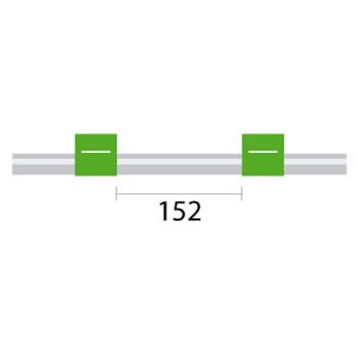 [1.85-GRN-F] Contour Flared End PVC Pump Tube 2tag 1.85mm ID Green/Green (PKT 6)