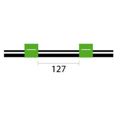 [VS1.85-GRN-F] Contour Flared End Viton Pump Tube 2tag 1.85mm ID Green/Green (PKT 6)