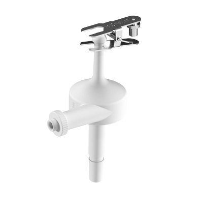 [20-809-5043] PFA Twister Spray Chamber with B14 drain and Helix CT