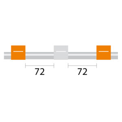 [0.64-OW3B-F] Contour Flared End PVC Pump Tube 3tag 0.64mm ID Orange/White (PKT 6)