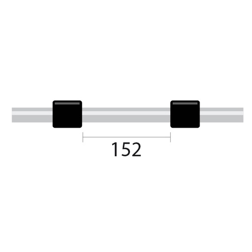 [0.76-BLK-F] ProLok Contour Flared End PVC Pump Tube 2tag 0.76mm ID Black/Black (PKT 6)